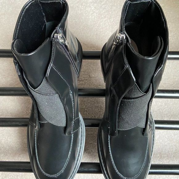 SCHUTZ Women Johan Leather Combat Boots - NEW NWOB - Picture 2 of 8